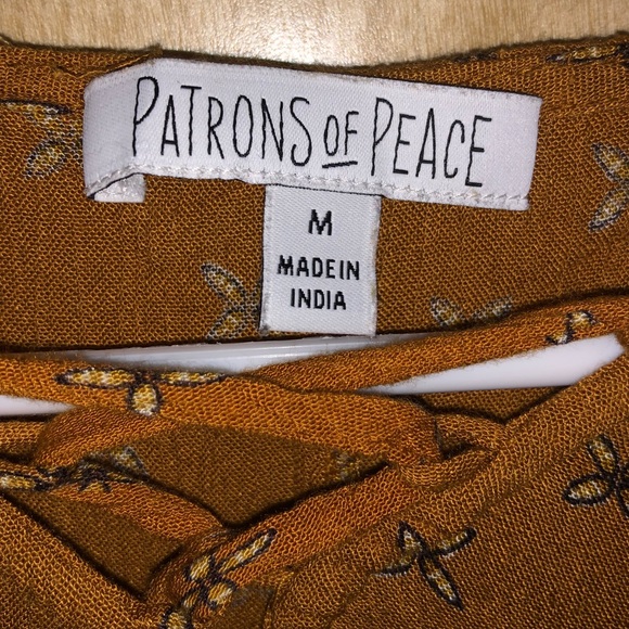 Burnt Orange Peasant Blouse - Picture 3 of 4